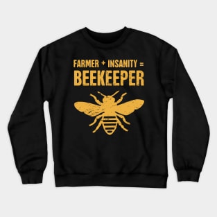 Funny Bee Keeper Design Crewneck Sweatshirt